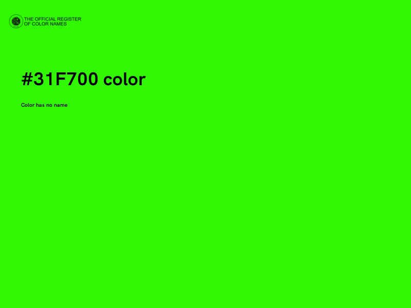 #31F700 color image