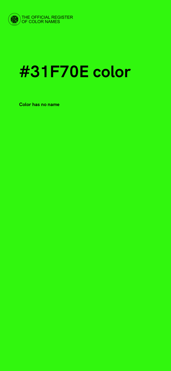 #31F70E color image