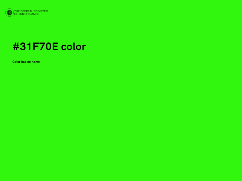 #31F70E color image