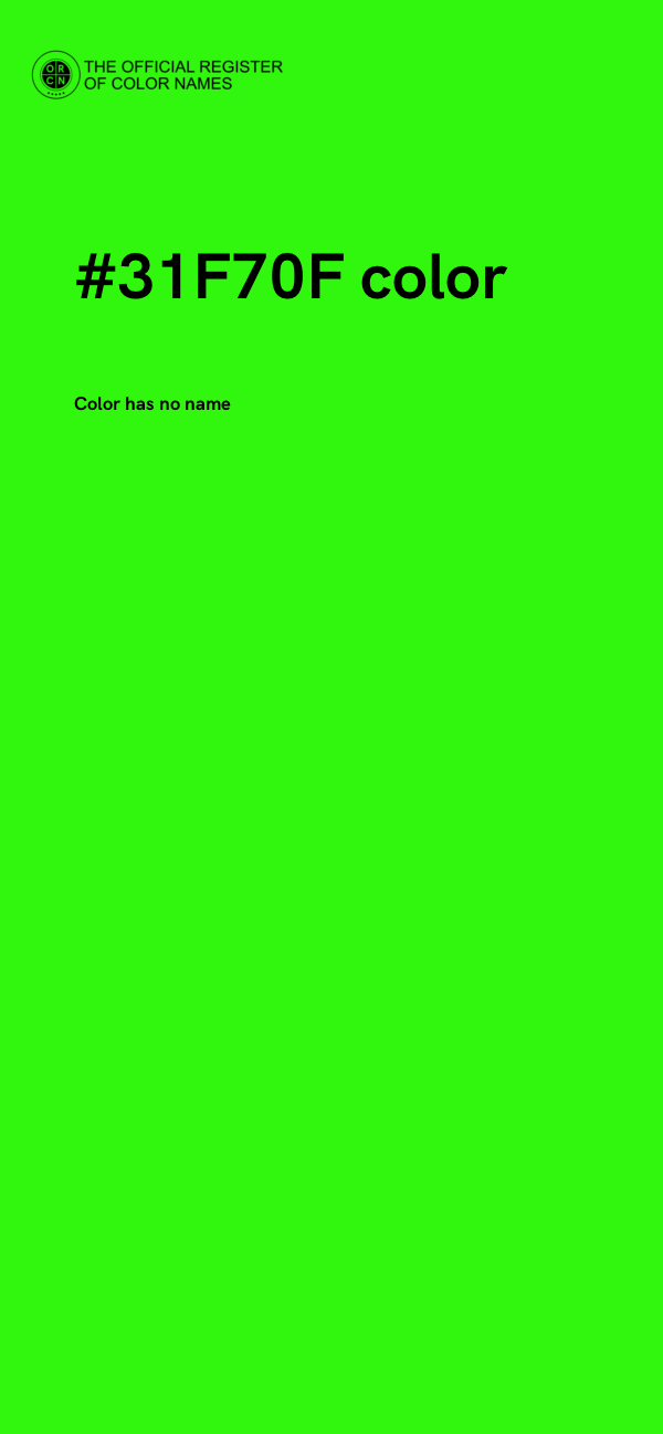 #31F70F color image
