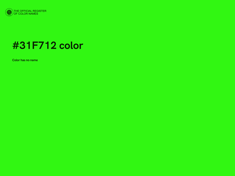 #31F712 color image