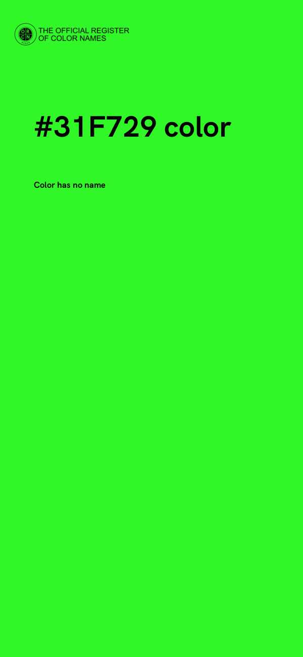 #31F729 color image