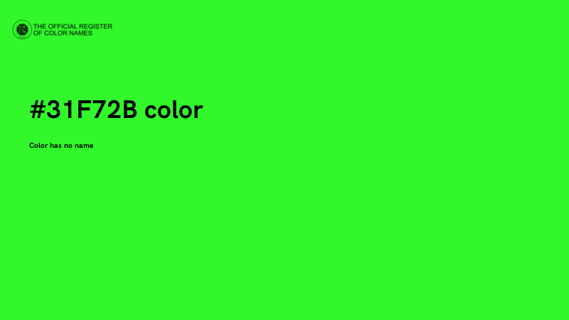 #31F72B color image
