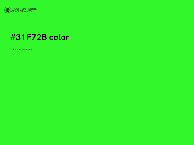 #31F72B color image