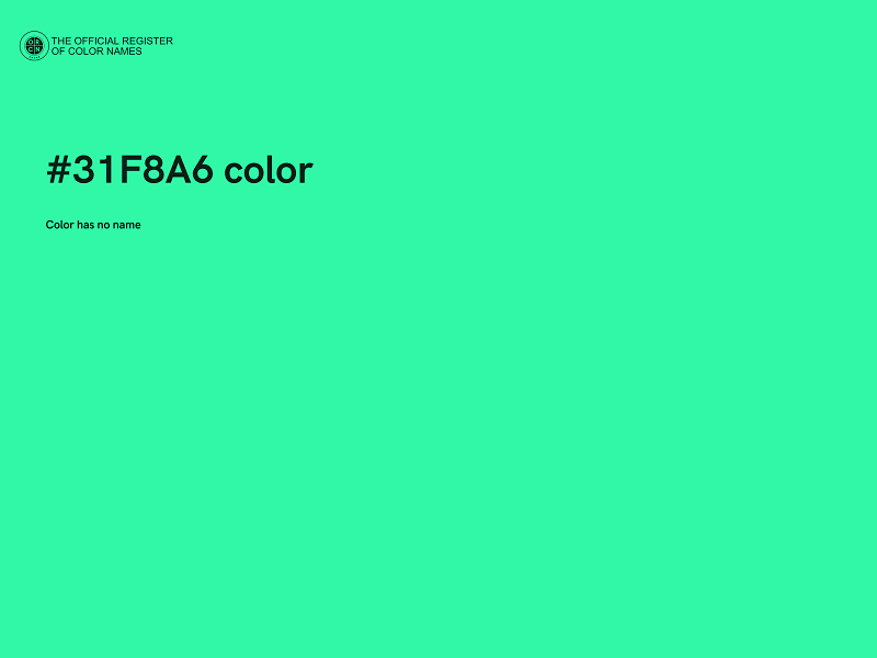 #31F8A6 color image