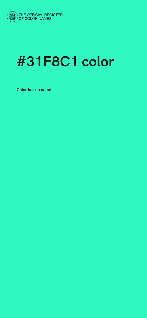 #31F8C1 color image