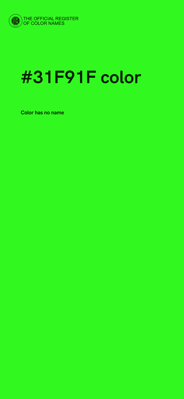 #31F91F color image