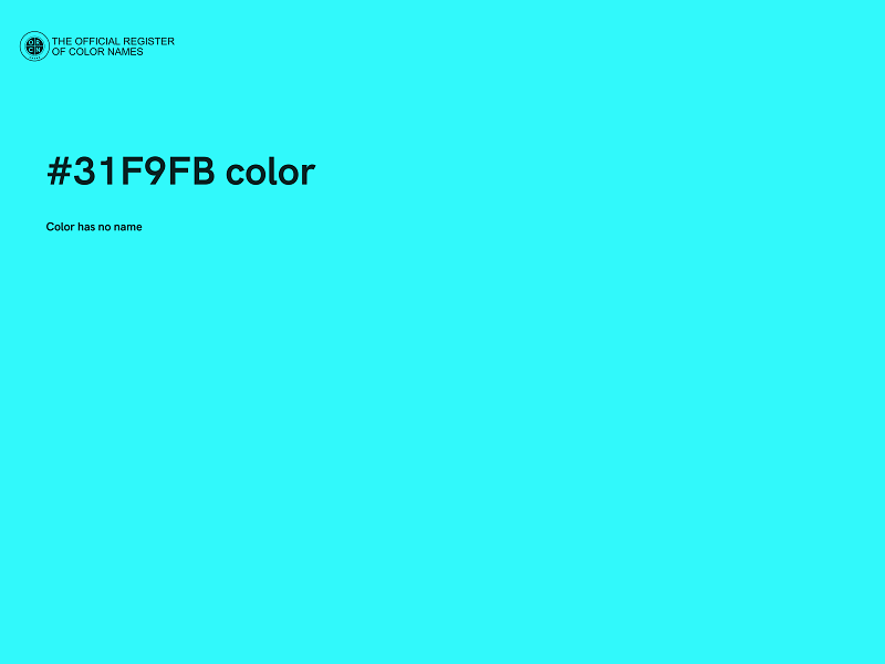 #31F9FB color image