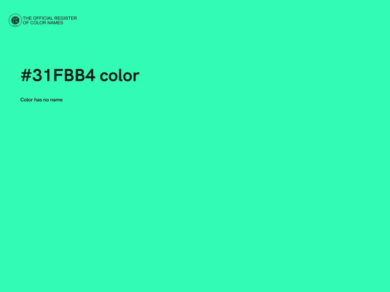 #31FBB4 color image