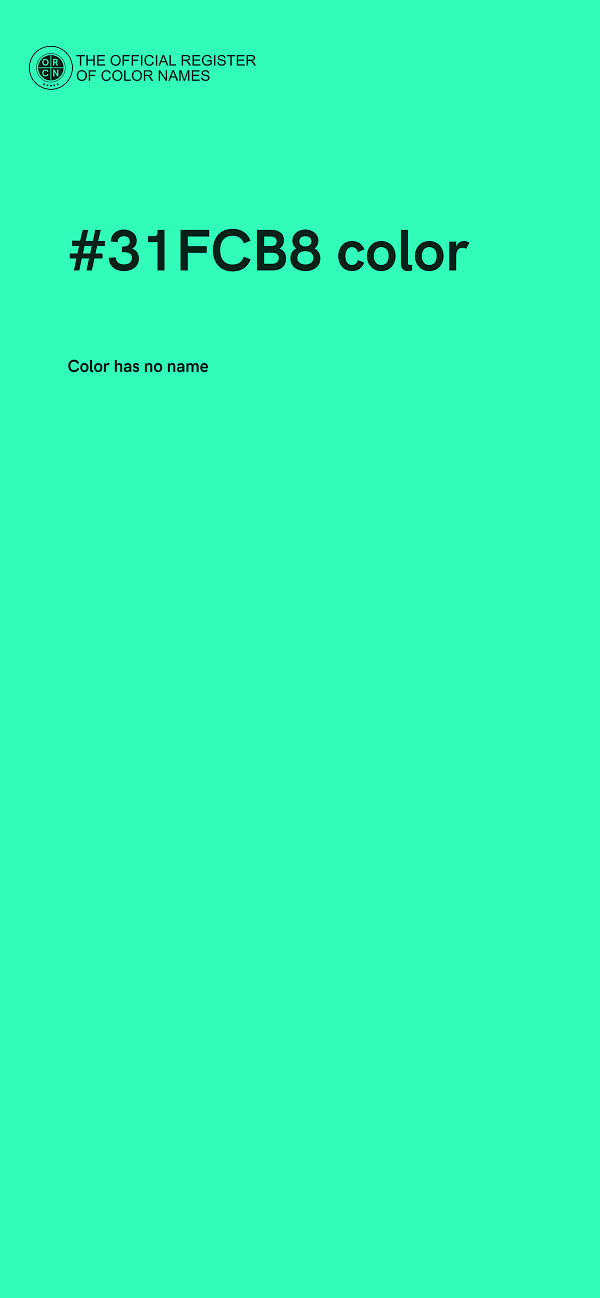 #31FCB8 color image