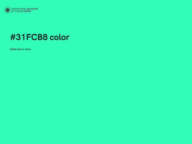 #31FCB8 color image