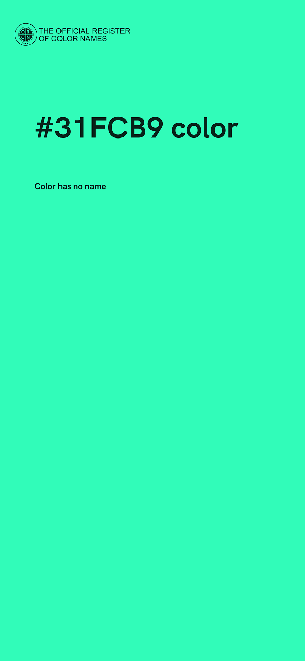 #31FCB9 color image