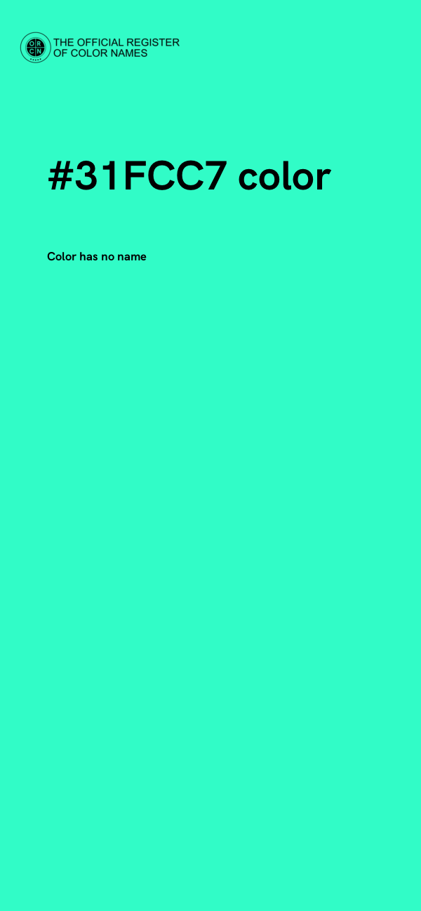 #31FCC7 color image