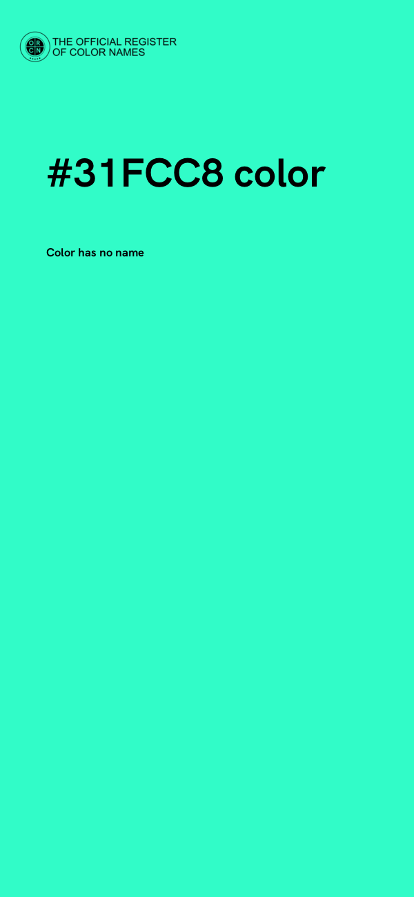 #31FCC8 color image