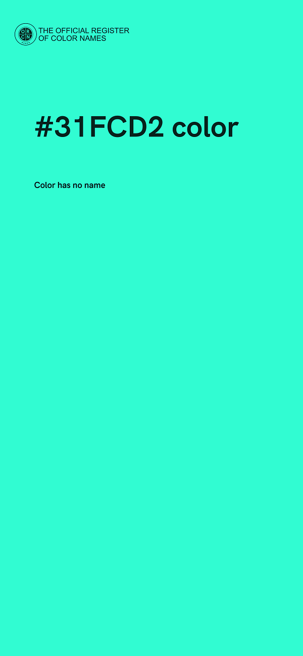 #31FCD2 color image