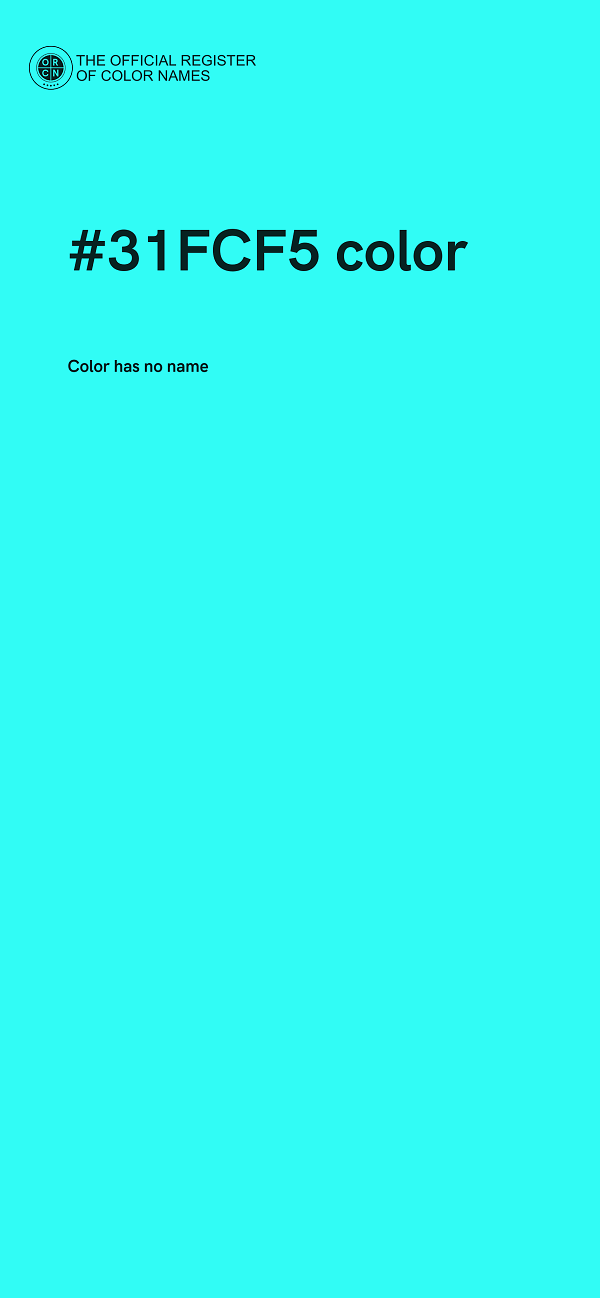 #31FCF5 color image