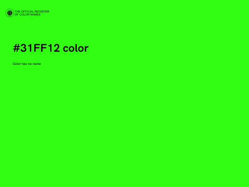 #31FF12 color image