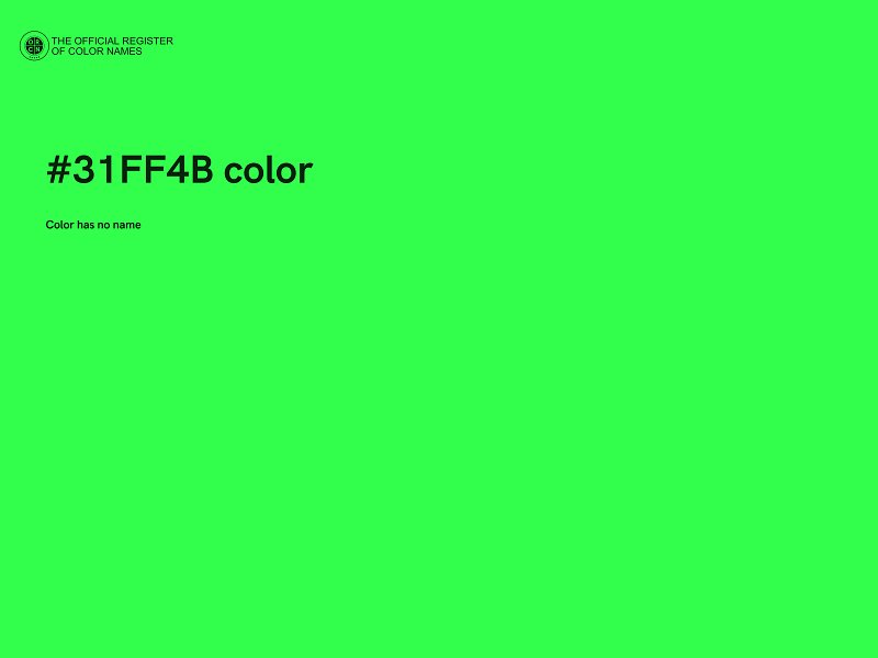 #31FF4B color image