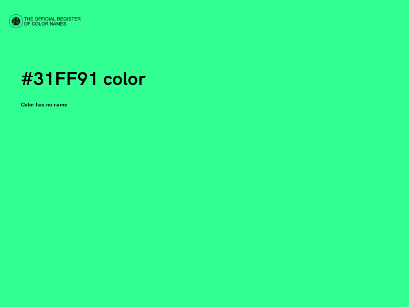 #31FF91 color image