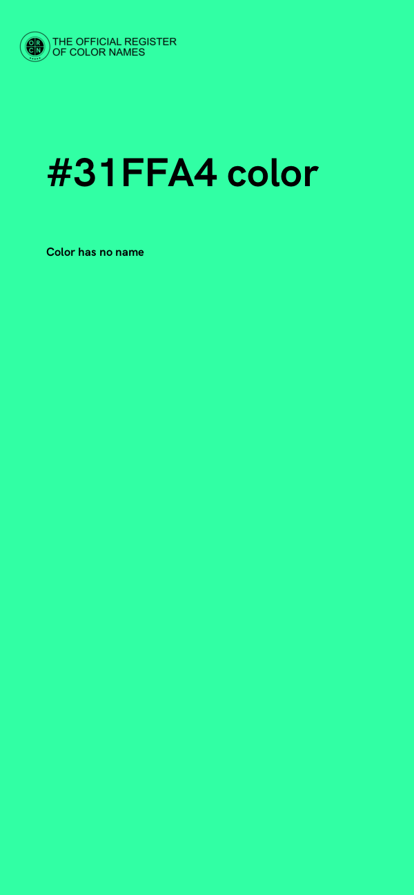 #31FFA4 color image