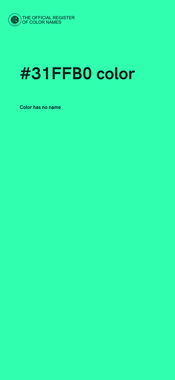 #31FFB0 color image