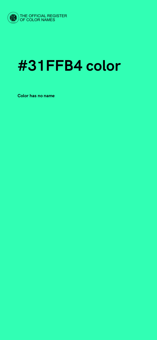 #31FFB4 color image