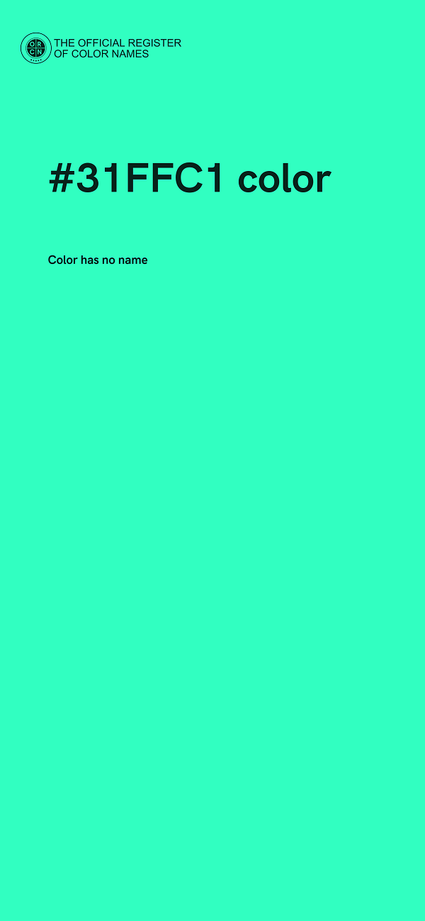 #31FFC1 color image