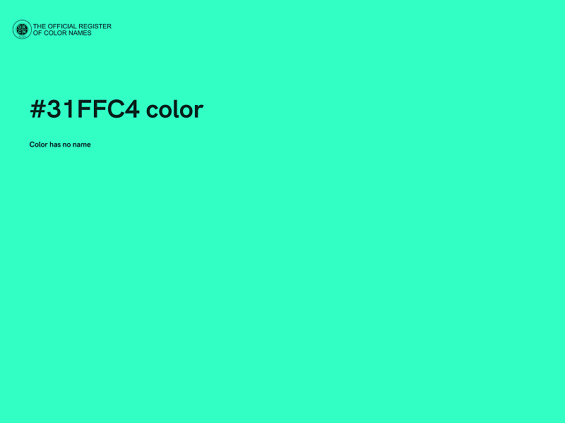 #31FFC4 color image