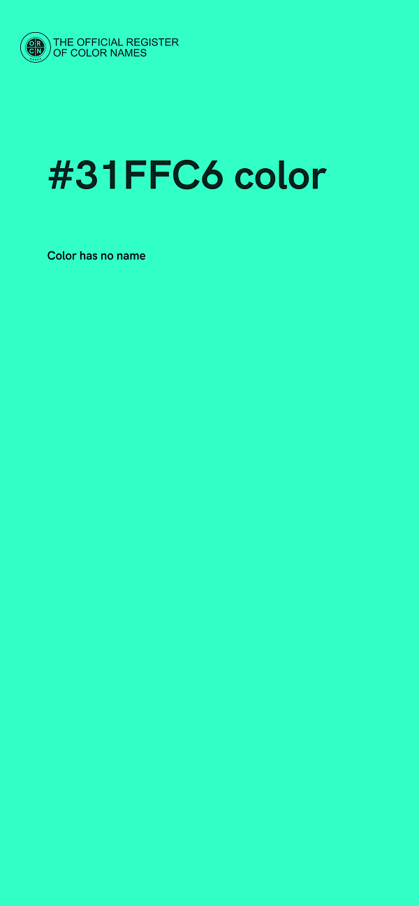 #31FFC6 color image