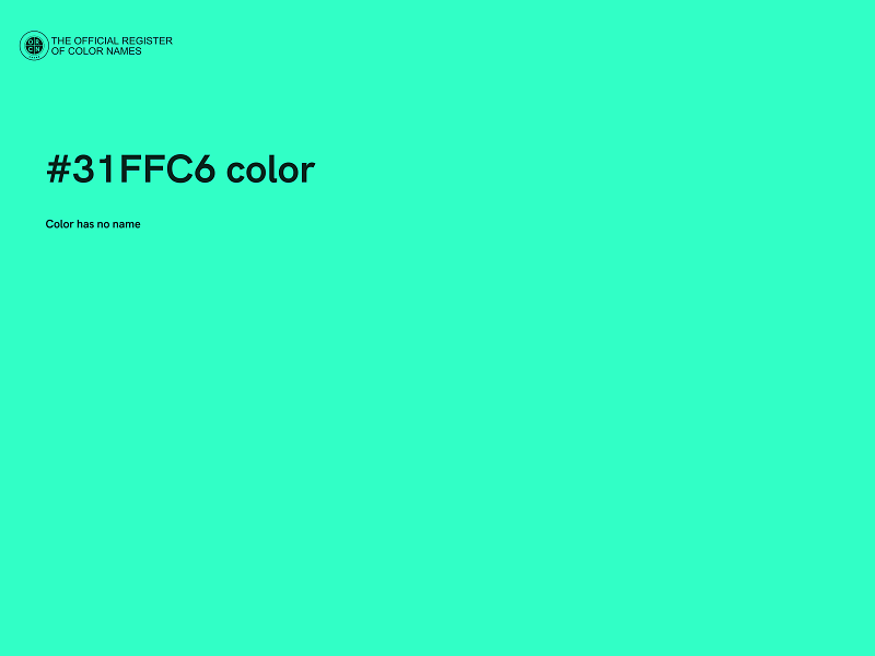 #31FFC6 color image