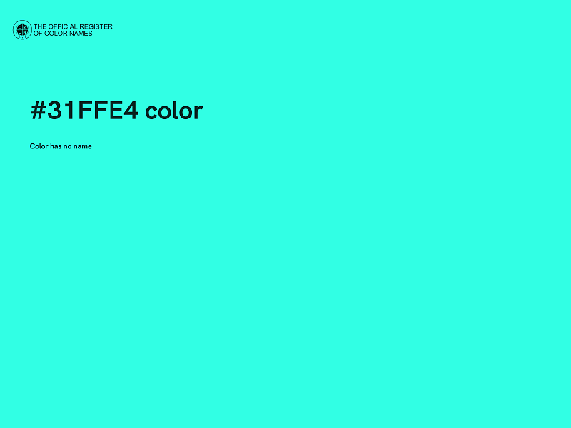 #31FFE4 color image