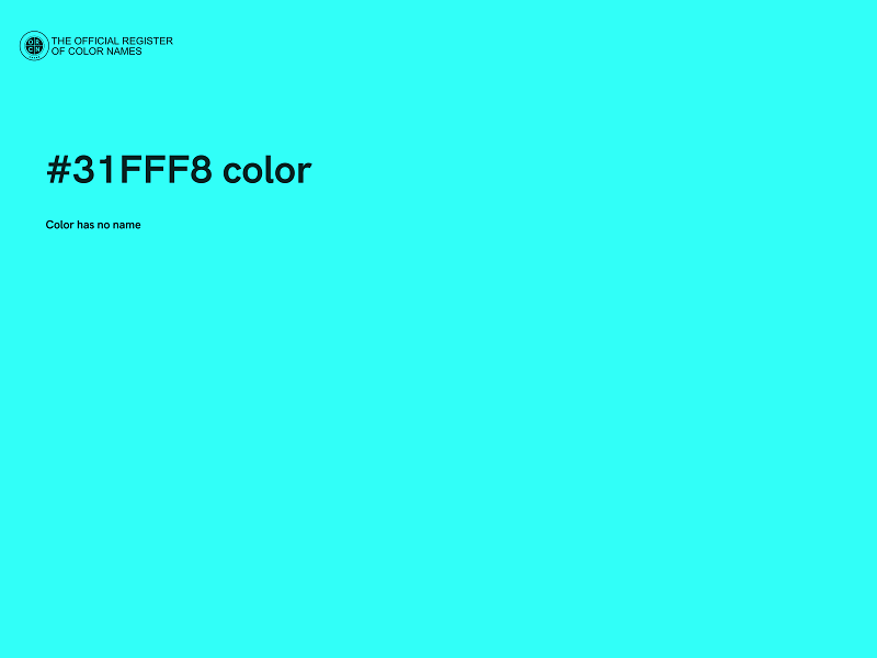 #31FFF8 color image