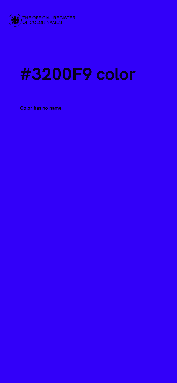 #3200F9 color image