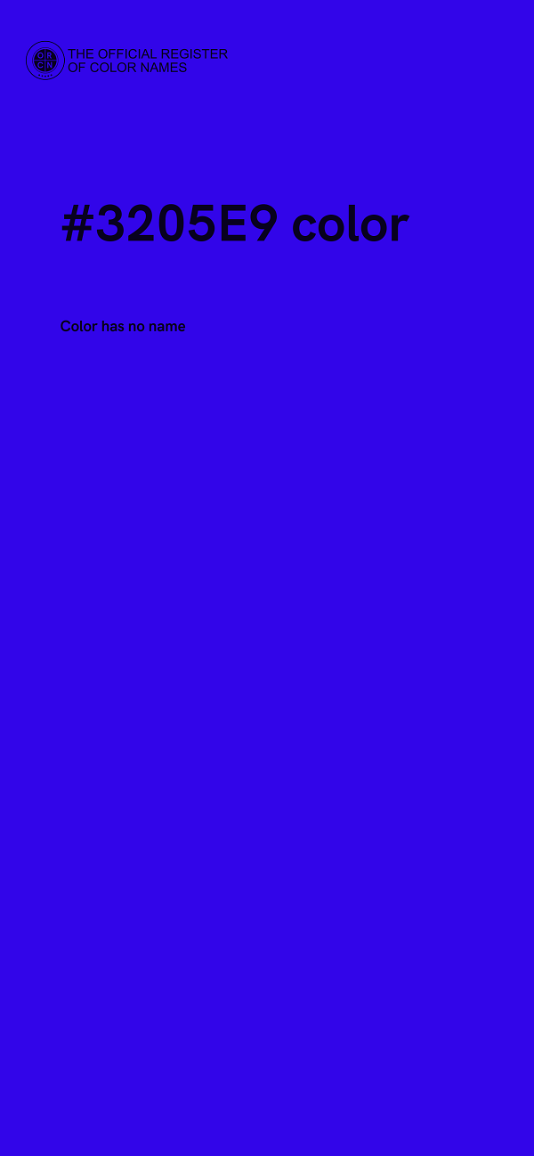 #3205E9 color image