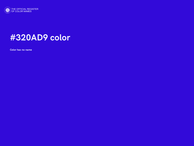 #320AD9 color image