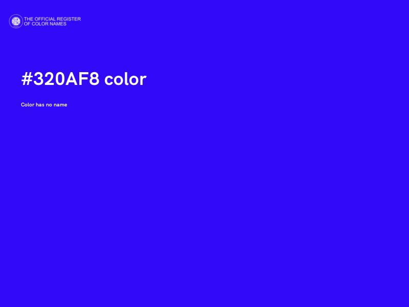 #320AF8 color image