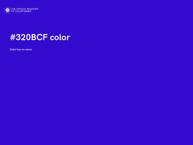 #320BCF color image