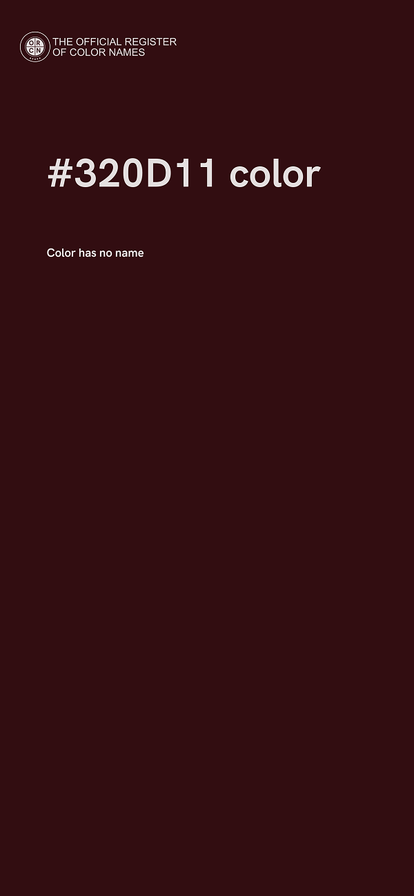 #320D11 color image