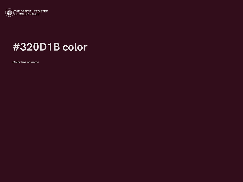 #320D1B color image