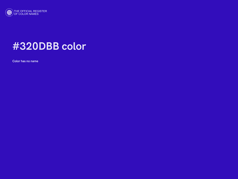 #320DBB color image