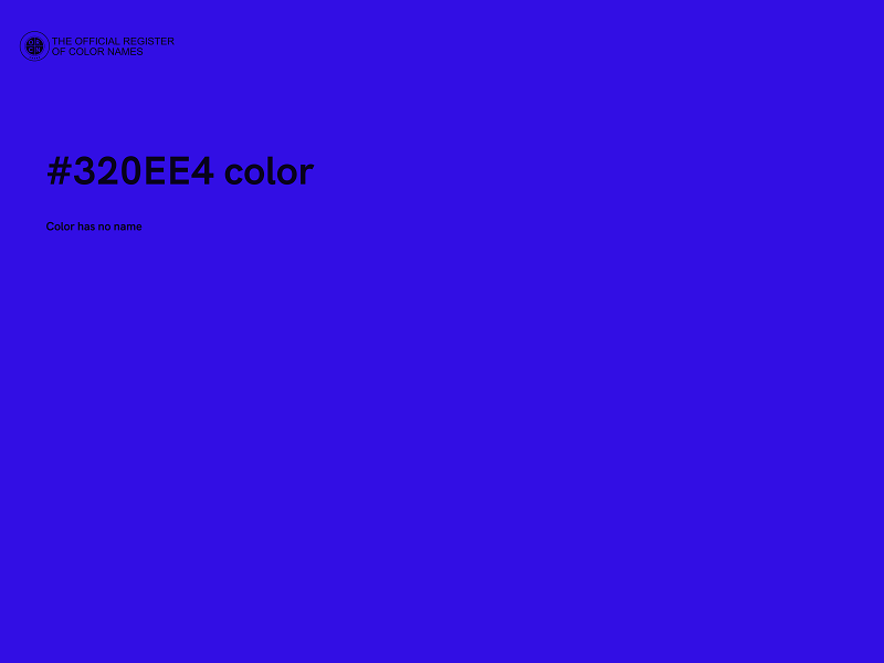 #320EE4 color image