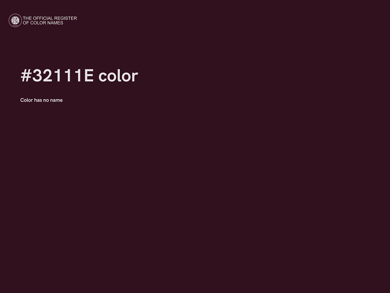 #32111E color image