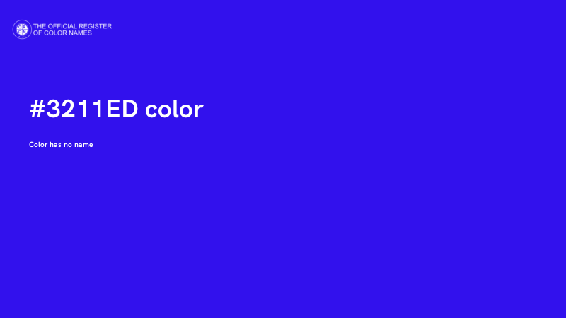 #3211ED color image