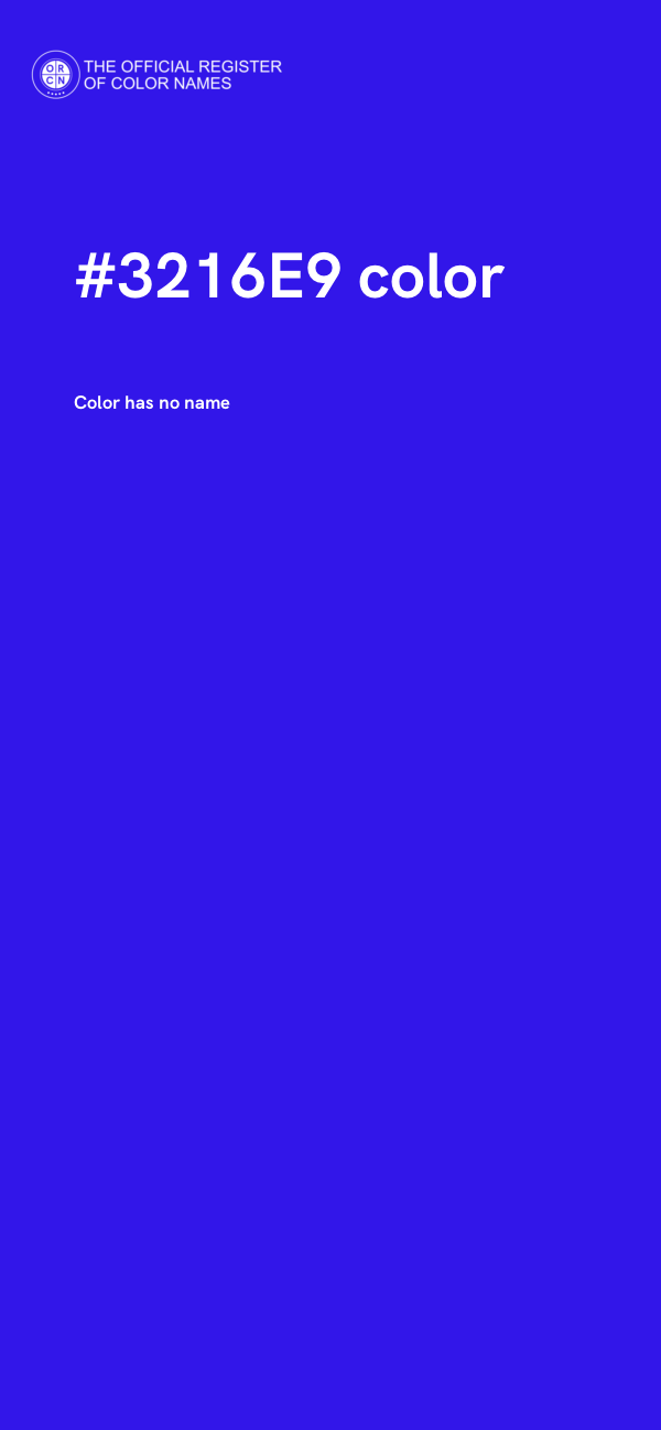 #3216E9 color image