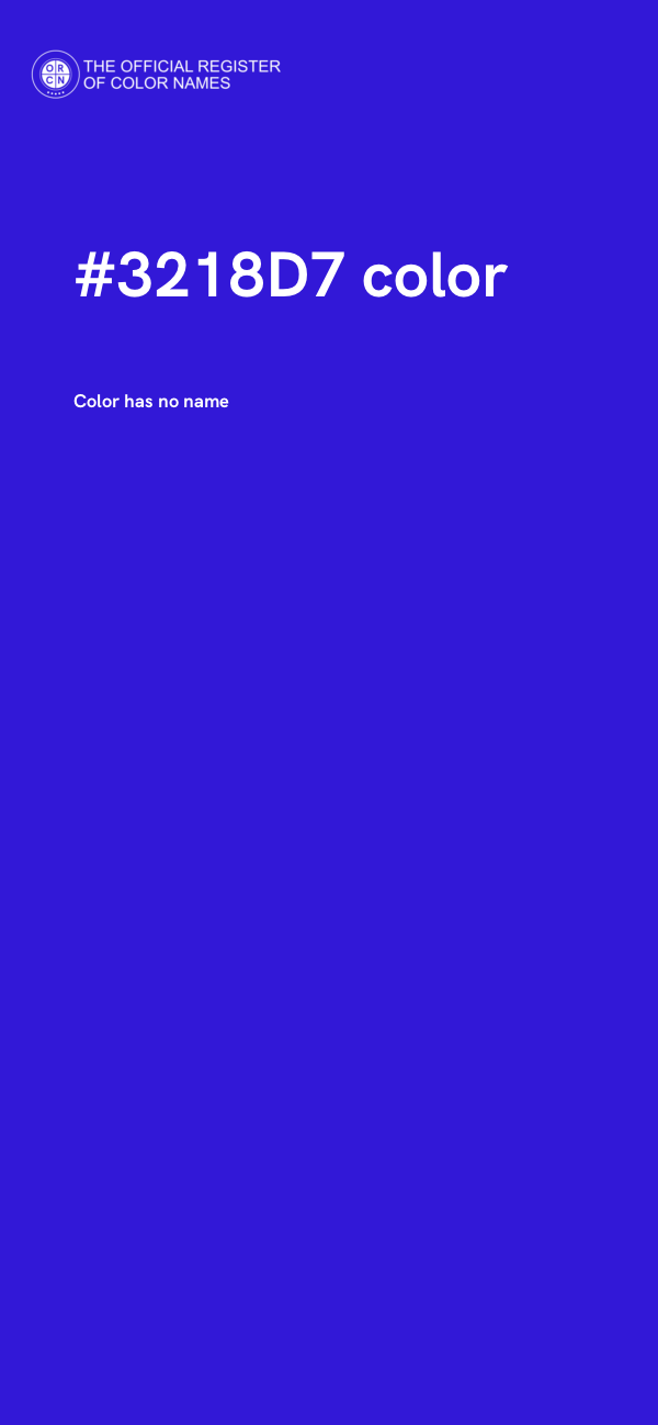 #3218D7 color image