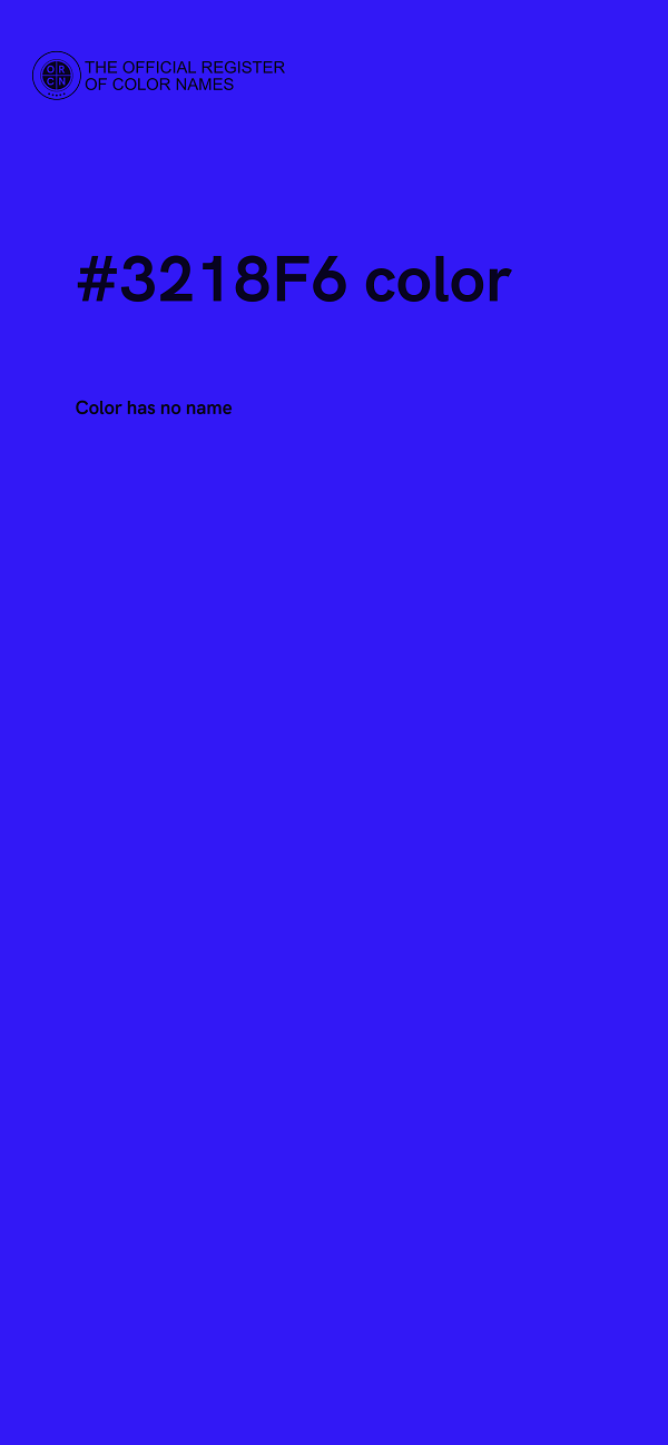 #3218F6 color image