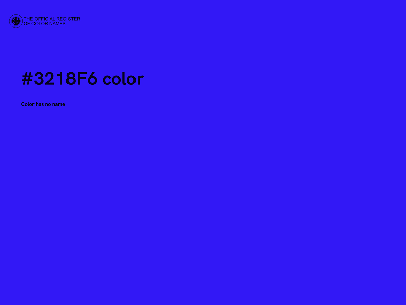 #3218F6 color image