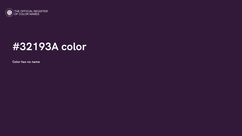 #32193A color image
