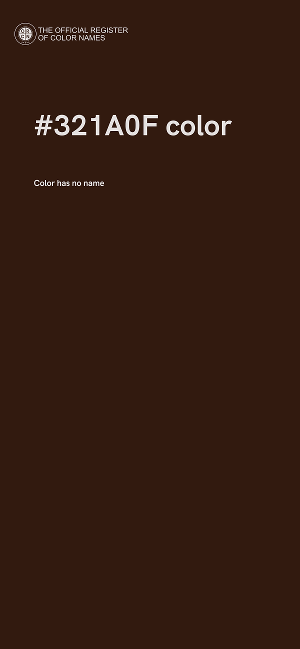 #321A0F color image