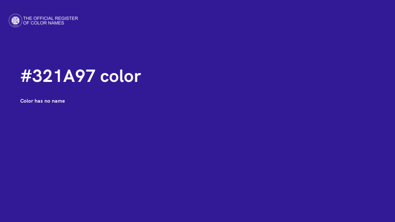 #321A97 color image